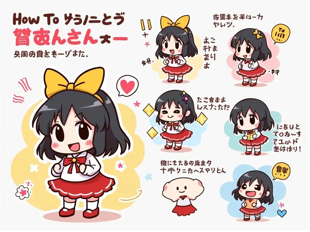 ドラミちゃんアイコンの作り方